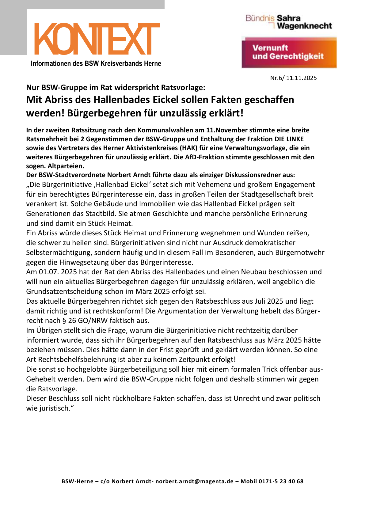 PDF-Seite 1 von Bürgerbegehren für unzulässig erklärt!
