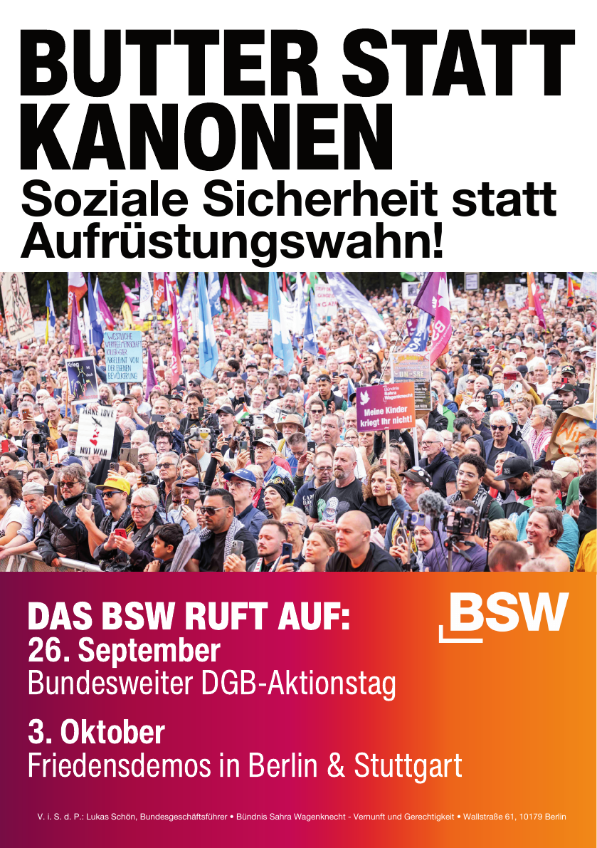 PDF-Seite 1 von BUTTER STATT KANONEN Soziale Sicherheit statt Aufrüstungswahn!